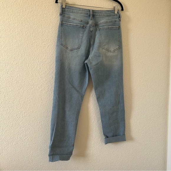 SONG Mom Jeans High Rise 9/29 Light Wash Blue Casual Rockabilly - Picture 7 of 12